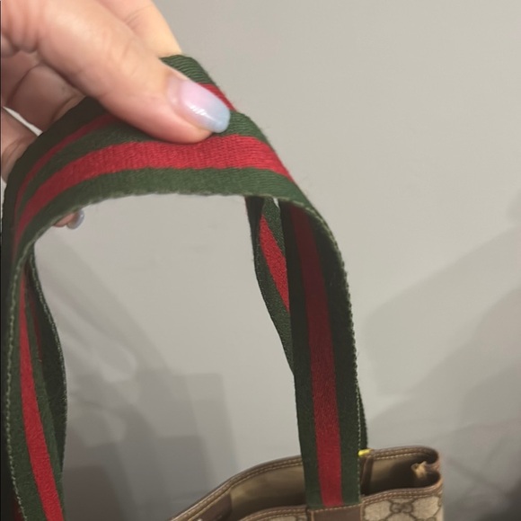 Gucci Cream and Brown Tote Bag with Iconic Design - Picture 14 of 16